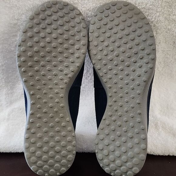 Skechers Women's 8 Navy Suede Slip Ons - Picture 5 of 5